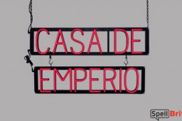 CASA DE EMPERIO LED signage that uses changeable letters to make custom signs for your shop