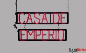 CASA DE EMPERIO LED signage that uses changeable letters to make custom signs for your shop