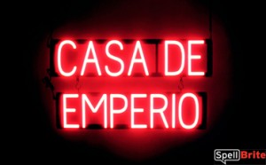 CASA DE EMPERIO LED lighted signs that use click-together letters to make personalized signs