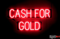 CASH FOR GOLD LED lighted signs that use changeable letters to make personalized signs