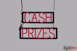 CASH PRIZES LED signs that use interchangeable letters to make window signs for your business