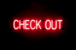 CHECK OUT LED lighted signs that look like neon signage for your hotel or motel