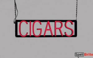 CIGARS LED signs that look like a neon sign for your shop