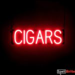CIGARS sign, featuring LED lights that look like neon CIGAR signs