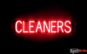CLEANERS LED signs that are an alternative to neon lighted signs for your business