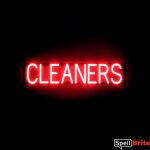 CLEANERS LED signage that is an alternative to neon illuminated signs for your business