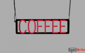 COFFEE LED signs that use interchangeable letters to make window signs for your café