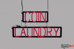 COIN LAUNDRY LED signs that look like neon signs for your business