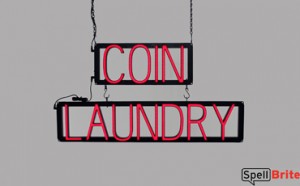 COIN LAUNDRY LED signs that look like neon signs for your business