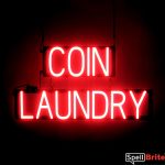 COIN LAUNDRY lighted LED signs that look like neon signage for your business