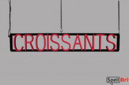 CROISSANTS LED signs that are an alternative to a neon sign for your bakery