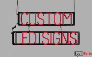 CUSTOM LED SIGNS LED sign that uses interchangeable letters to make personalized signs for your store