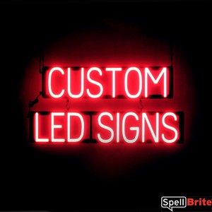 CUSTOM LED SIGNS illuminated LED sign that is an alternative to neon signage for your business