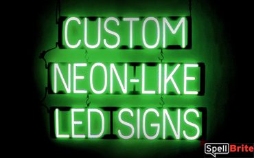 CUSTOM NEON-LIKE LED in Green, Look