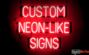 CUSTOM SIGNS LED lit signs that use changeable letters to make business signs for your store