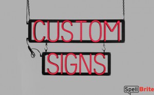 CUSTOM SIGNS LED signage that uses interchangeable letters to make window signs for your store
