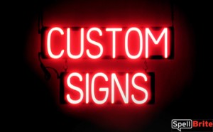 CUSTOM SIGNS LED lit signs that use changeable letters to make business signs for your store