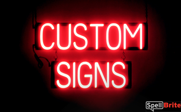 CUSTOM SIGNS LED lit signs that use changeable letters to make business signs for your store