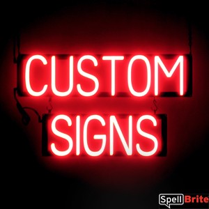 CUSTOM SIGNS lighted LED sign that uses changeable letters to make business signs for your shop