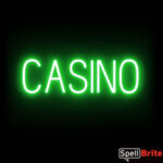 CASINO Letrero, con luces LED que parecen de neón CASINO Letreros