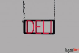 DELI LED glow sign that is an alternative to neon signs for your restaurant