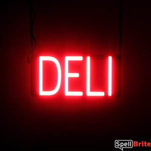 DELI LED signs that look like a neon lighted sign for your shop
