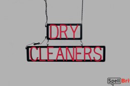 DRY CLEANERS LED signs that look like neon signage for your business