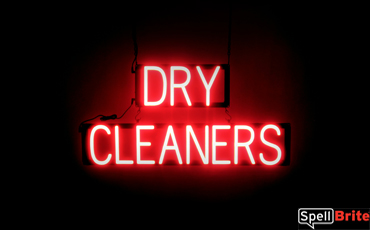 DRY CLEANERS lighted LED signs that look like neon signage for your business