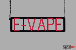 E-VAPE LED signage that is an alternative to neon signs for your shop