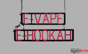 E-VAPE E-HOOKAH LED sign that looks like neon signs for your business