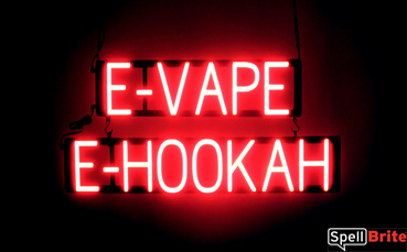 E-VAPE E-HOOKAH LED sign that looks like lighted neon signs for your business