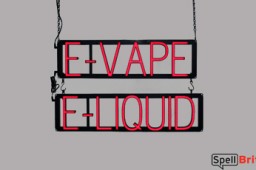 E-VAPE E-LIQUID LED signs that look like neon signage for your shop