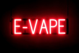 E-VAPE illuminated LED signs that are an alternative to neon signs for your business