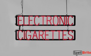 ELECTRONIC CIGARETTES LED signs that are an alternative to neon signage for your shop