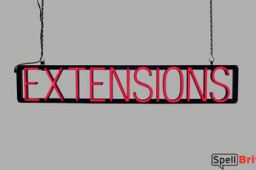 EXTENSIONS LED signage that is an alternative to neon signs for your business