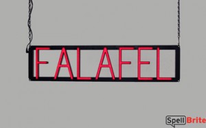 FALAFEL LED signs that are an alternative to neon signs for your business