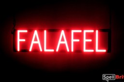 FALAFEL illuminated LED signs that are an alternative to neon signs for your restaurant