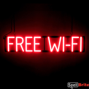 FREE WI-FI lighted LED signs that look like neon signage for your company