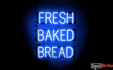 FRESH BAKED BREAD Letrero, con luces LED que parecen de neón FRESH BAKED BREAD Letreros