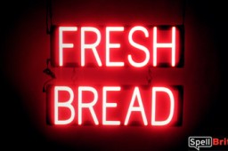 FRESH BREAD lighted LED sign that looks like neon signage for your bakery
