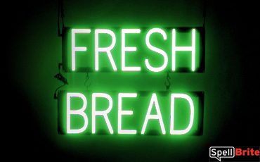 FRESH BREAD Letrero, con luces LED que parecen de neón FRESH BREAD Letreros