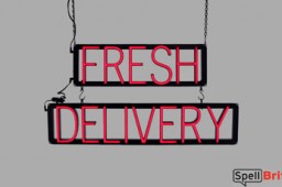 FRESH DELIVERY LED signs that look like neon signage for your restaurant