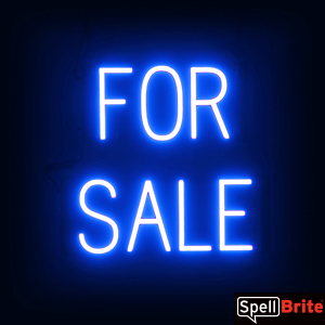 Neon-Like Blue LED FOR SALE 2 Row Sign