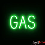 GAS sign, featuring LED lights that look like neon GAS signs