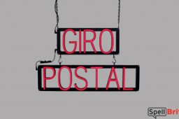 GIRO POSTAL LED signs that look like neon signage for your business