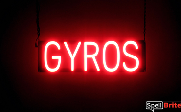 GYROS LED sign that is an alternative to neon signs for your business