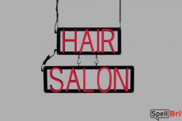 HAIR SALON LED signs that uses click-together letters to make custom signs for your shop