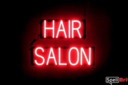 HAIR SALON LED sign that looks like neon lighted signs for your business