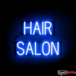 HAIR SALON sign, featuring LED lights that look like neon HAIR SALON signs