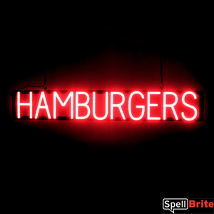 SpellBrite Ultra-Bright BURGERS Sign Neon-LED Sign Neon look, LED performance SpellBrite Ultra-Bright BURGERS Sign Neon-LED Sign Neon look, LED performance